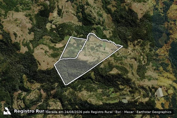 Imagem de satélite de FAZENDA ESPIA / CADETE MATR.14594 em SÃO JOAQUIM - SC