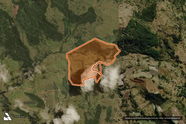 Imagem de satélite de FAZEN MORRO AGUDO MATR.16278/16279 em SÃO JOAQUIM - SC