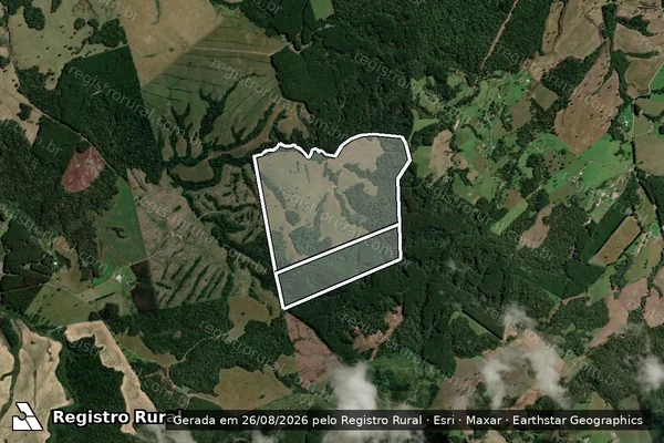 Imagem de satélite de SITIO FUNDO DO CAMPO em OTACÍLIO COSTA - SC