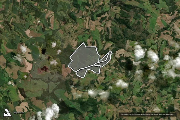 Imagem de satélite de Fazenda Santa Barbara em CAMPOS NOVOS - SC