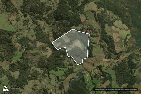 Imagem de satélite de Fazenda Monte Alegre em SÃO CRISTÓVÃO DO SUL - SC