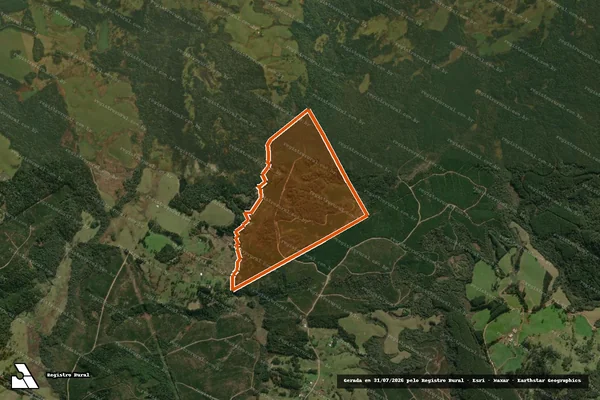 Imagem de satélite de Fazenda Faxinal do Estreito em PONTE ALTA - SC