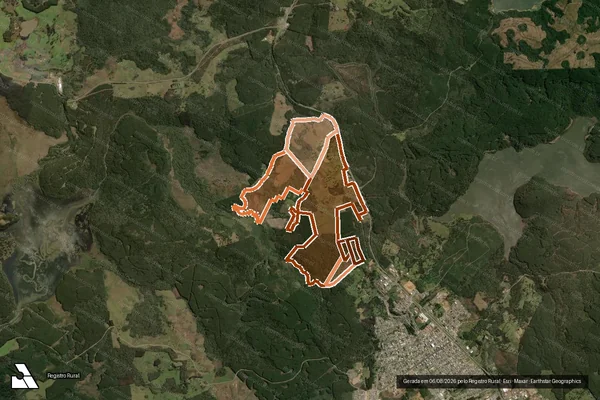 Imagem de satélite de FAZENDA RONDA GRANDE MAT. 10231 em SANTA CECÍLIA - SC