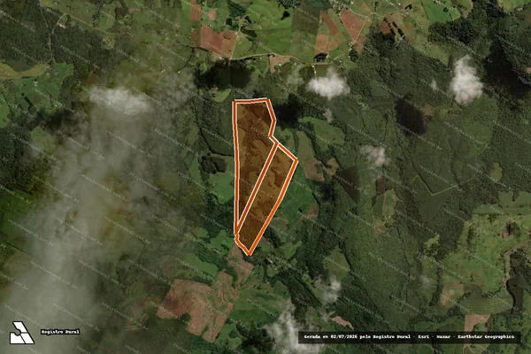 Imagem de satélite de Sitio Santa Catarina em ÁGUA DOCE - SC