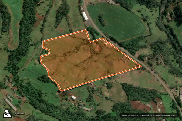 Imagem de satélite de Lote Rural N 174 em ITÁ - SC