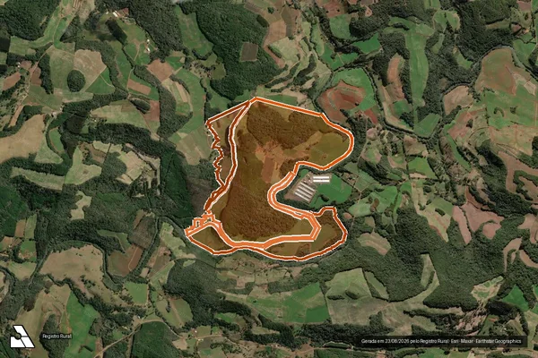 Imagem de satélite de Fazenda Gaucha em VIDEIRA - SC