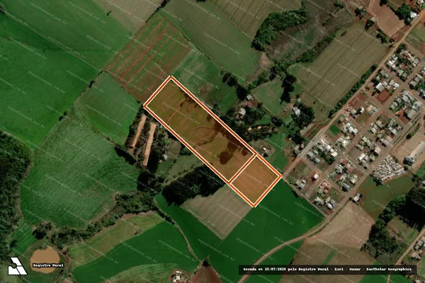 Imagem de satélite de MATRICULA 2006 E 2005 em IPUAÇU - SC