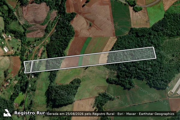 Imagem de satélite de PARTE DO LOTE RURAL N° 158 em ÁGUAS DE CHAPECÓ - SC