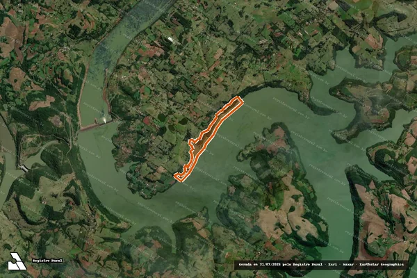 Imagem de satélite de AREA DE TERRAS DE CULTURA em ÁGUAS DE CHAPECÓ - SC