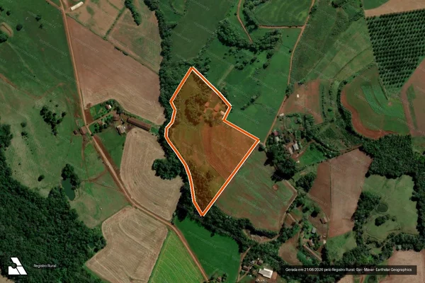 Imagem de satélite de AREA DE TERRA E CULTURA MATR 15933 em ÁGUAS DE CHAPECÓ - SC