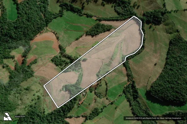 Imagem de satélite de P.L.RURAL N°5 MAT. 15058 em CAMPO ERÊ - SC