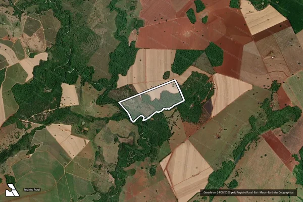 Imagem de satélite de Faz Santa Maria de Cima - Gleba 01 em ITUMBIARA - GO