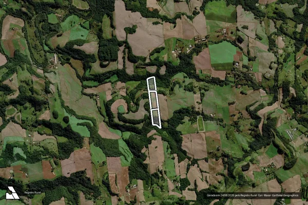 Imagem de satélite de MATRICULA 8747 em CUNHA PORÃ - SC
