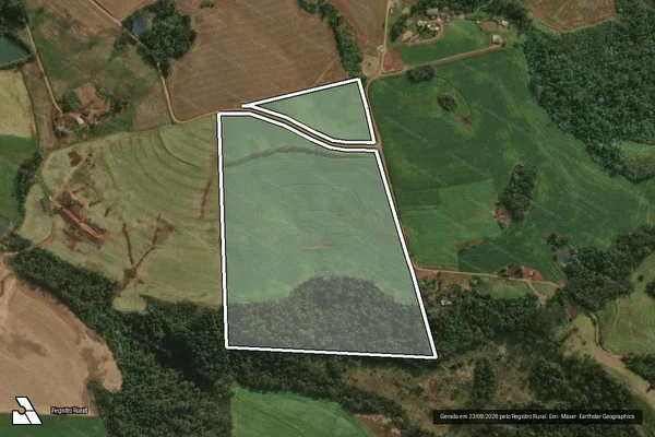 Imagem de satélite de Parte Do Lote Rural Nº 94 em DESCANSO - SC