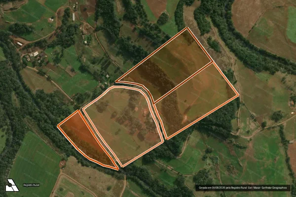 Imagem de satélite de PARTE1, 2, 3 DO LOTE 123 em DIONÍSIO CERQUEIRA - SC