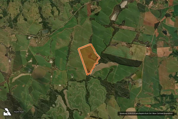 Imagem de satélite de Lote Rural 12 -F - Da Gleba 07 em DIONÍSIO CERQUEIRA - SC
