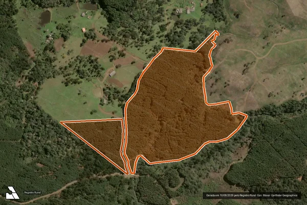 Imagem de satélite de FAZENDA - ADE IX em SANTA CECÍLIA - SC