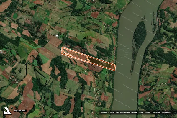 Imagem de satélite de Mat. 17773 em PALMITOS - SC