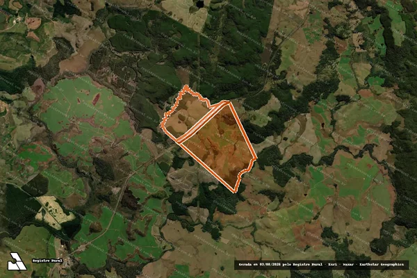 Imagem de satélite de Fazenda Lago Azul II em ÁGUA DOCE - SC