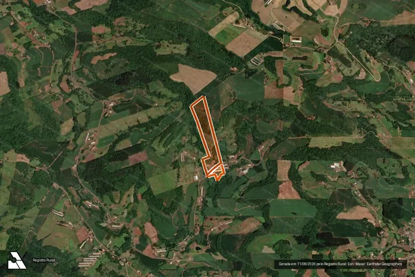 Imagem de satélite de Denise Joner Fritzen em CUNHATAÍ - SC