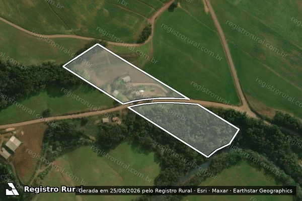 Imagem de satélite de CHACARA RURAL NUMERO 79 em PRINCESA - SC