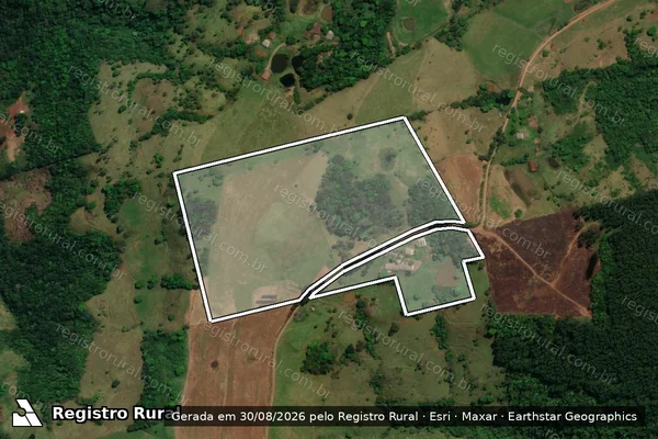 Imagem de satélite de PARTES DOS LOTES RURAIS NR 17 E 18 em SÃO MIGUEL DO OESTE - SC