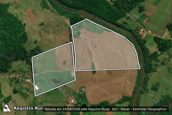 Imagem de satélite de Parte Dos Lotes Rurais 49,50 e 54 em BARRA BONITA - SC