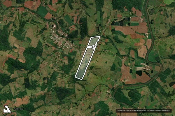 Imagem de satélite de Parte Do Lote Rural N 8 em SÃO MIGUEL DO OESTE - SC