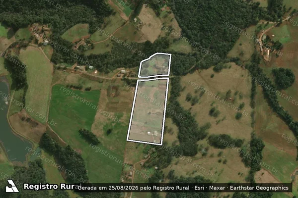 Imagem de satélite de PARTE LOTE RURAL N 126 em SÃO MIGUEL DO OESTE - SC