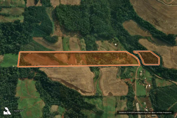 Imagem de satélite de LOTE COLONIAL 186 PARTE 1 e 2 GL 9 em IPORÃ DO OESTE - SC