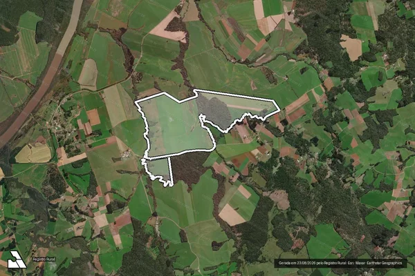 Imagem de satélite de Fazenda Rio Lageado em CANOINHAS - SC