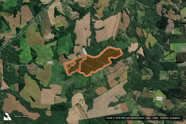 Imagem de satélite de FAZENDA RIO DA ESTIVA II em ITAIÓPOLIS - SC