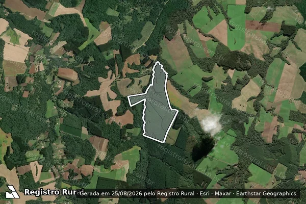 Imagem de satélite de Fazenda Amaral em MAFRA - SC