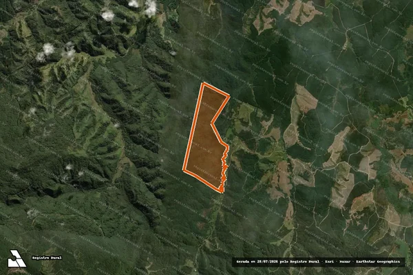 Imagem de satélite de FAZENDA LAGEADINHO - MATR. 11.330 em MONTE CASTELO - SC