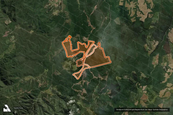 Imagem de satélite de Bloco Arigolandia - Mat 1512 em MONTE CASTELO - SC