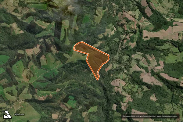 Imagem de satélite de Sitio Salto Do Itajai em PAPANDUVA - SC
