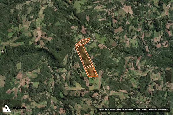 Imagem de satélite de SITIO GUARANI em PAPANDUVA - SC