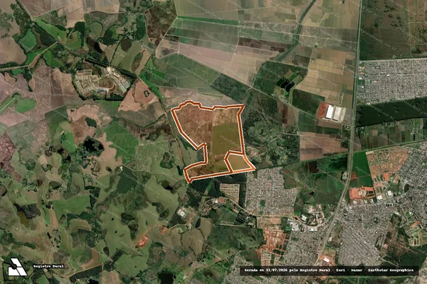 Imagem de satélite de FAZENDA DO PIRIRI em GUAÍBA - RS