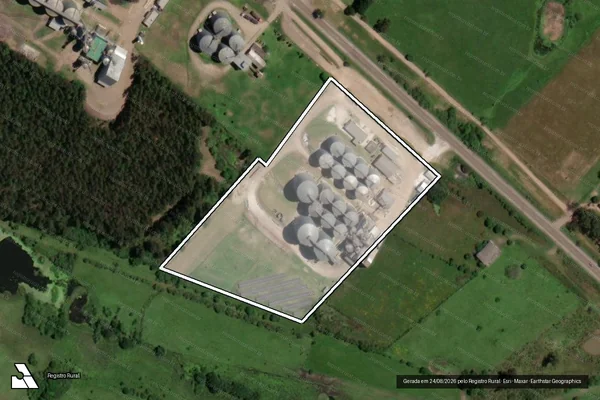 Imagem de satélite de CBA AGRO PARTICIPAÇÕES LTDA em DOM PEDRITO - RS