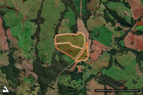 Imagem de satélite de Lageado Dos Ivos em LAGOA VERMELHA - RS