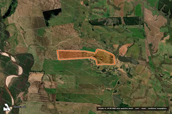 Imagem de satélite de Fazenda Do Pesqueiro em CACEQUI - RS