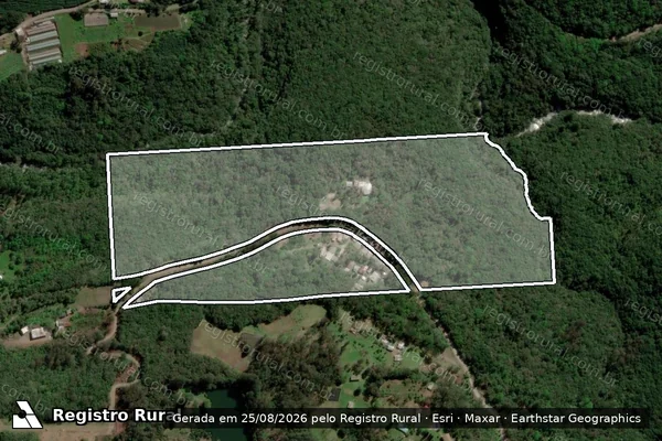 Imagem de satélite de MATRICULA 120412 em CAXIAS DO SUL - RS
