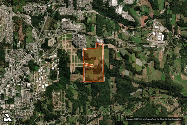Imagem de satélite de MATRICULA 123608 em CAXIAS DO SUL - RS