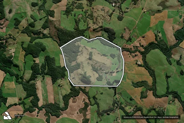 Imagem de satélite de Fazenda Água Branca em GUABIJU - RS