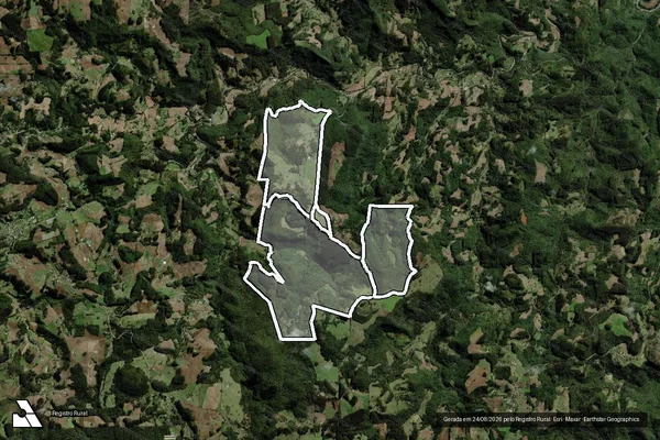 Imagem de satélite de Fazenda Bela Vista em BOQUEIRÃO DO LEÃO - RS