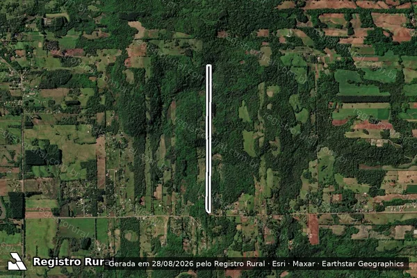 Imagem de satélite de MATRICULA 15.831 em SANTA CRUZ DO SUL - RS