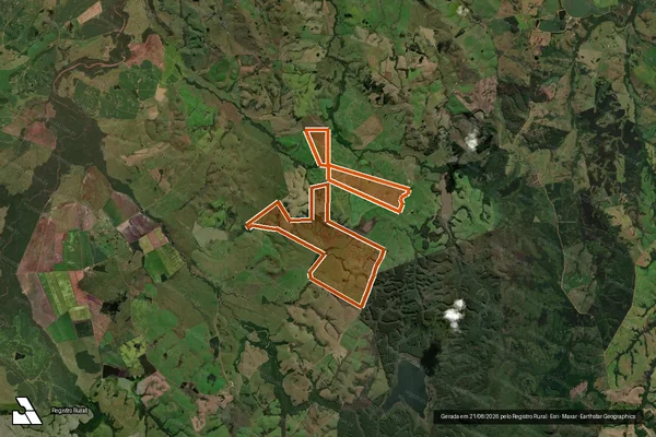 Imagem de satélite de Santa Fe Agropecuaria Ltda em CACHOEIRA DO SUL - RS