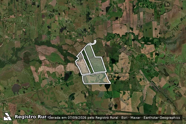 Imagem de satélite de Fazenda A Galope em SANTA MARIA - RS