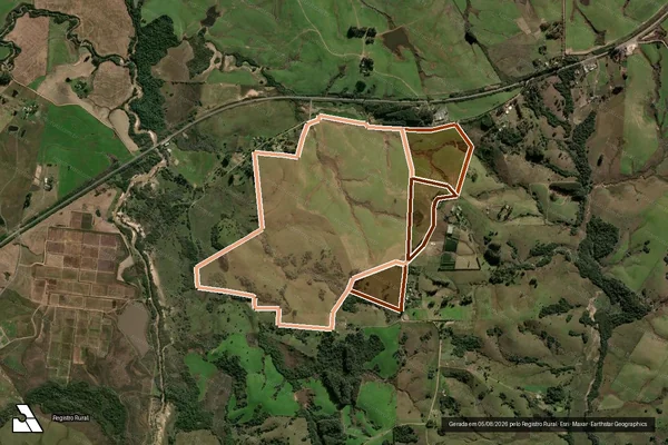 Imagem de satélite de Fazenda Santa Marina em SANTA MARIA - RS