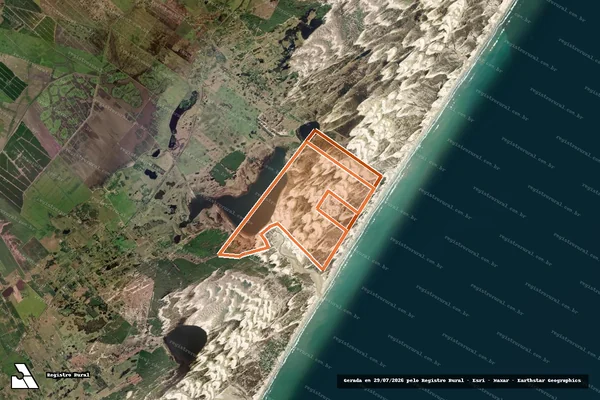 Imagem de satélite de Fazenda Retovado em MOSTARDAS - RS